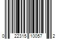 Barcode Image for UPC code 022315100572