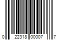 Barcode Image for UPC code 022318000077