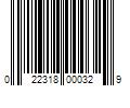 Barcode Image for UPC code 022318000329