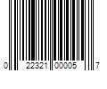 Barcode Image for UPC code 022321000057