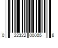 Barcode Image for UPC code 022322000056