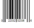 Barcode Image for UPC code 022332023366