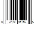 Barcode Image for UPC code 022333311165