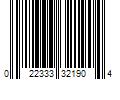 Barcode Image for UPC code 022333321904