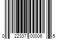 Barcode Image for UPC code 022337000065