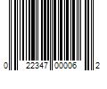 Barcode Image for UPC code 022347000062