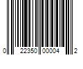 Barcode Image for UPC code 022350000042