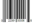 Barcode Image for UPC code 022351000065