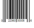 Barcode Image for UPC code 022360000056