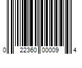 Barcode Image for UPC code 022360000094