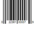 Barcode Image for UPC code 022361000079