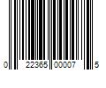 Barcode Image for UPC code 022365000075