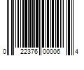 Barcode Image for UPC code 022376000064