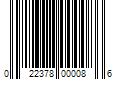 Barcode Image for UPC code 022378000086