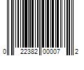 Barcode Image for UPC code 022382000072