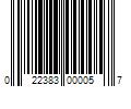 Barcode Image for UPC code 022383000057