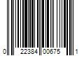 Barcode Image for UPC code 022384006751