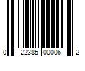 Barcode Image for UPC code 022385000062