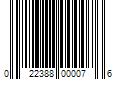 Barcode Image for UPC code 022388000076