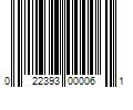 Barcode Image for UPC code 022393000061