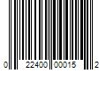 Barcode Image for UPC code 022400000152