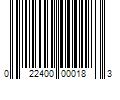 Barcode Image for UPC code 022400000183