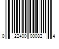 Barcode Image for UPC code 022400000824