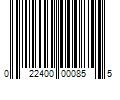 Barcode Image for UPC code 022400000855