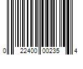 Barcode Image for UPC code 022400002354