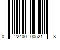 Barcode Image for UPC code 022400005218