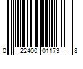 Barcode Image for UPC code 022400011738