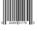 Barcode Image for UPC code 022400011790