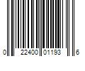 Barcode Image for UPC code 022400011936