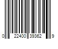 Barcode Image for UPC code 022400393629