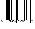 Barcode Image for UPC code 022400393667