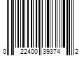 Barcode Image for UPC code 022400393742