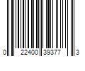 Barcode Image for UPC code 022400393773