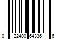 Barcode Image for UPC code 022400643366