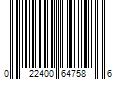 Barcode Image for UPC code 022400647586