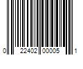 Barcode Image for UPC code 022402000051