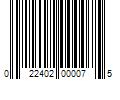 Barcode Image for UPC code 022402000075