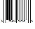 Barcode Image for UPC code 022410000029