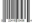 Barcode Image for UPC code 022415034364