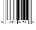 Barcode Image for UPC code 022415077149