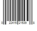 Barcode Image for UPC code 022415215398