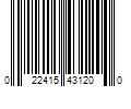 Barcode Image for UPC code 022415431200