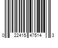 Barcode Image for UPC code 022415475143