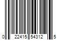 Barcode Image for UPC code 022415543125