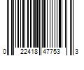 Barcode Image for UPC code 022418477533