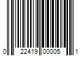 Barcode Image for UPC code 022419000051